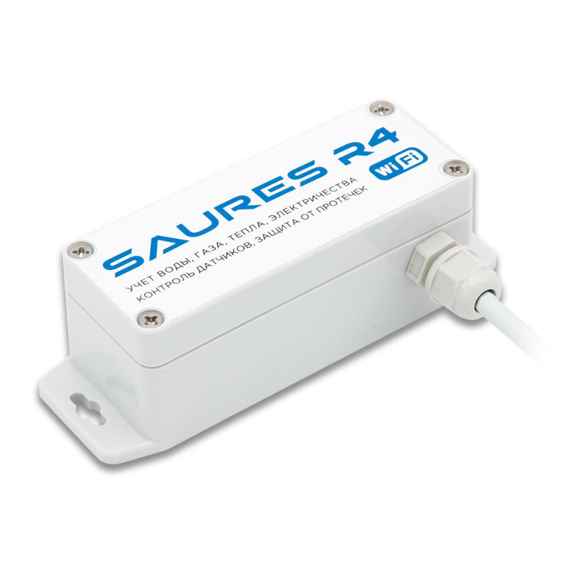 Контроллер SAURES R4, Wi-Fi, 2 канала + 8 RS-485, внутренняя антенна Контроллер SAURES R4, Wi-Fi, 2 канала + 8 RS-485, внутренняя антенна