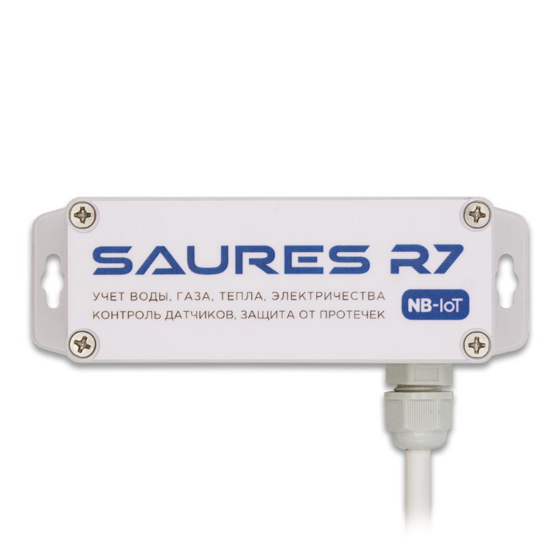 Контроллер SAURES R7 m1, NB-IoT, 4 канала + 32 RS-485, SIM-чип МТС, IP66 Контроллер SAURES R7 m1, NB-IoT, 4 канала + 32 RS-485, SIM-чип МТС, IP66